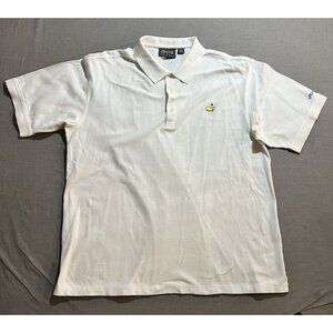 Master Series Agusta Golf Polo Shirt Mens‎ XL White Embroidered Short Sleeve.